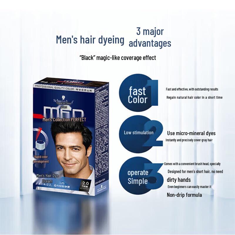Schwarzkopf Мужская стойкая крем-краска для волос