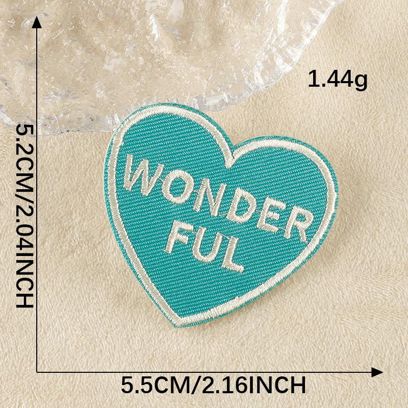 Оригинальный вышитый логотип, мультяшный значок, английская буква, нашивка, аксессуары, ручная работа, сделай сам, вышитая наклейка, наклейка из ткани