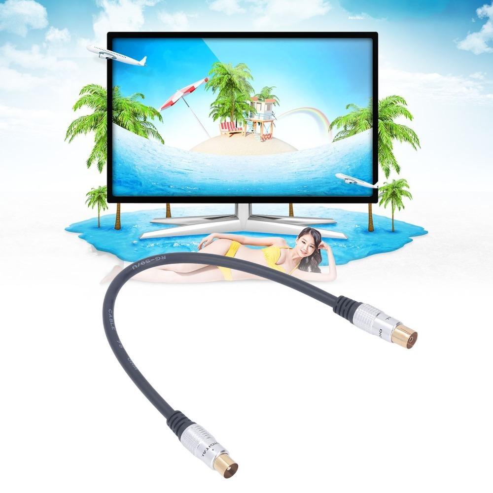 Gold Plating Joints Coaxial Cable Male To Female TV Signal Wire TV Wire RG59U Cable  Digital TV