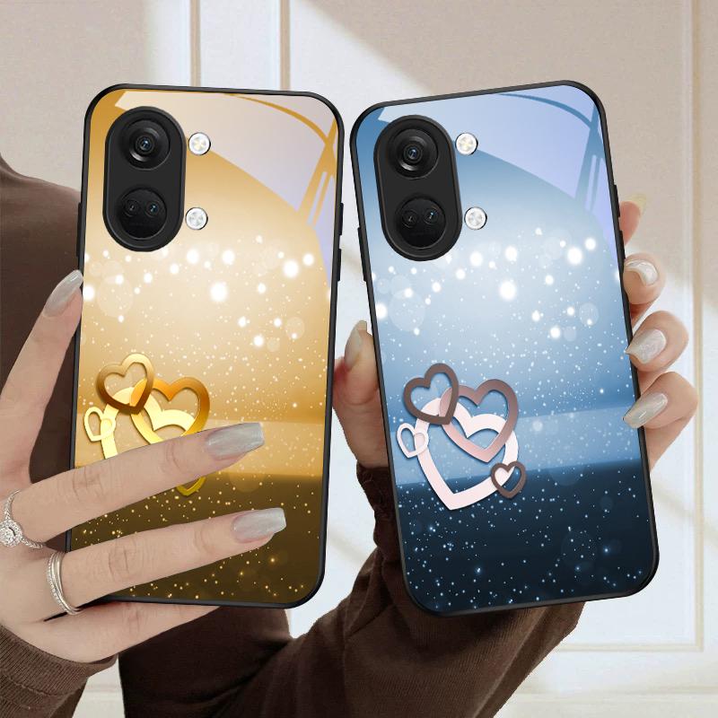 Теплая и романтичная любовь Для OnePlus Nord CE 2T 2 3 Lite N20 N30 6T 7 7T 8 8T 9 10 Pro 11R 12R 13R Ace 2V 5 Pro Стеклянный чехол для телефона