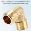 Brass Pipe Connectors Leakage Proof Threaded Fittings 90 Degree Threaded Elbows Multiple Type for Water Hose System