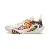Li Ning DLO1 Амортизация Скользкая Устойчивость к истиранию Сцепление Отскок Низкие Баскетбольные кроссовки Мужские Шампанское Белый ABPV009-19