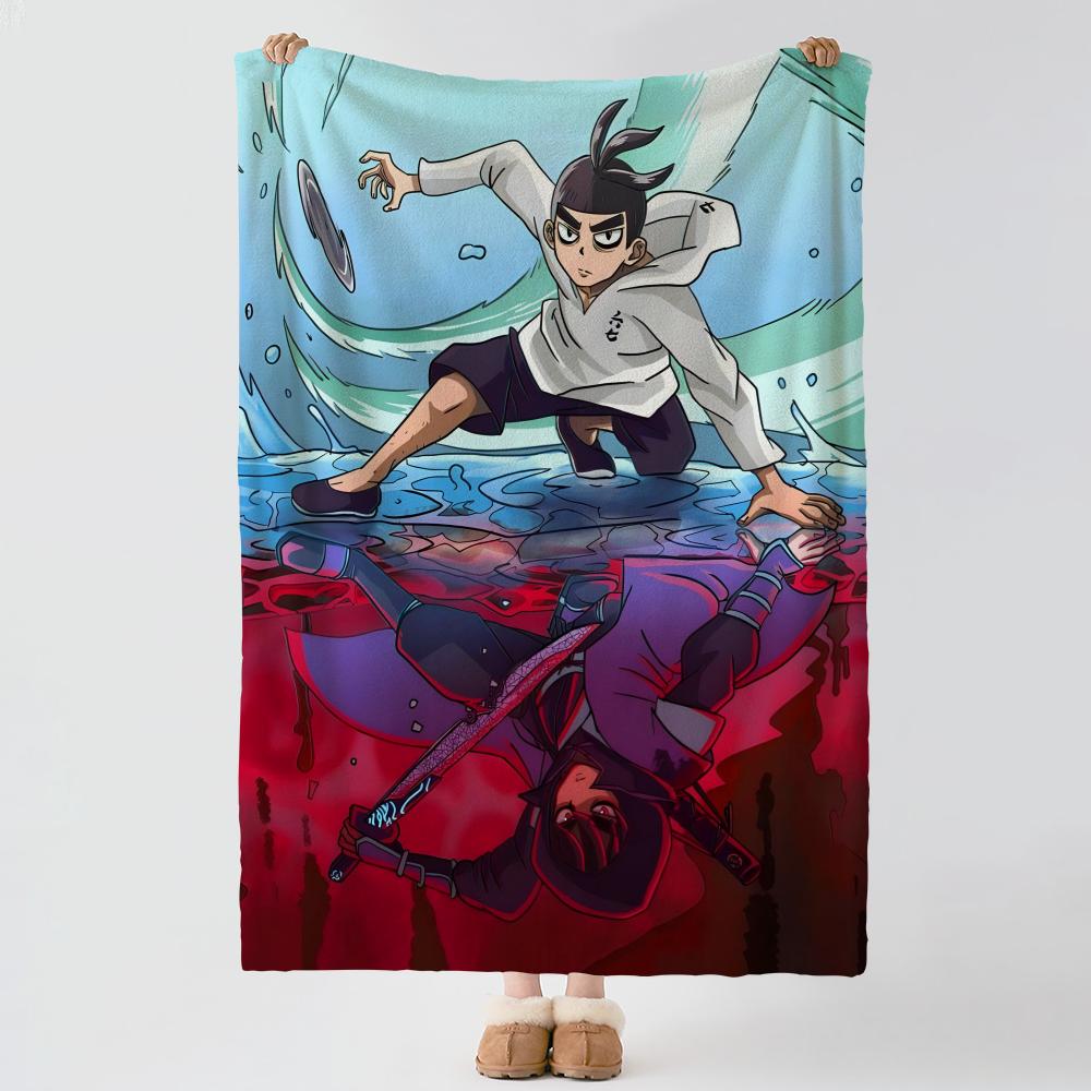 Anime SScissor SSeven Throw Soft Warm Flannel Blanket Multiuse Throw for Bed Sofa Office Air Conditioning Nap Blanket