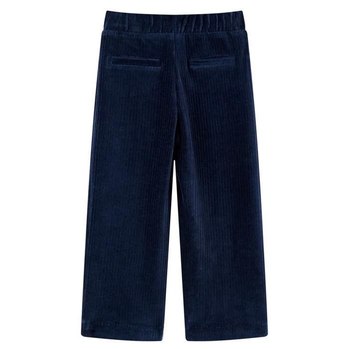 Pantalons pour enfants velours côtelé bleu marine 92/104/116/128/140