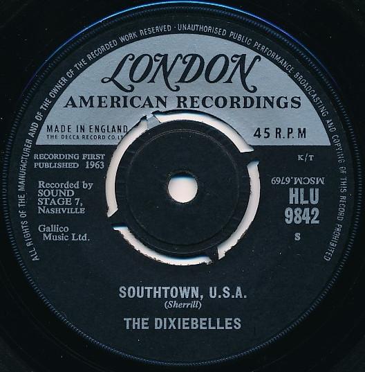 7inch Record DIXIEBELLES - Southtown, U.S.A. HLU9842 London Records, 1964 UK Jazz Used