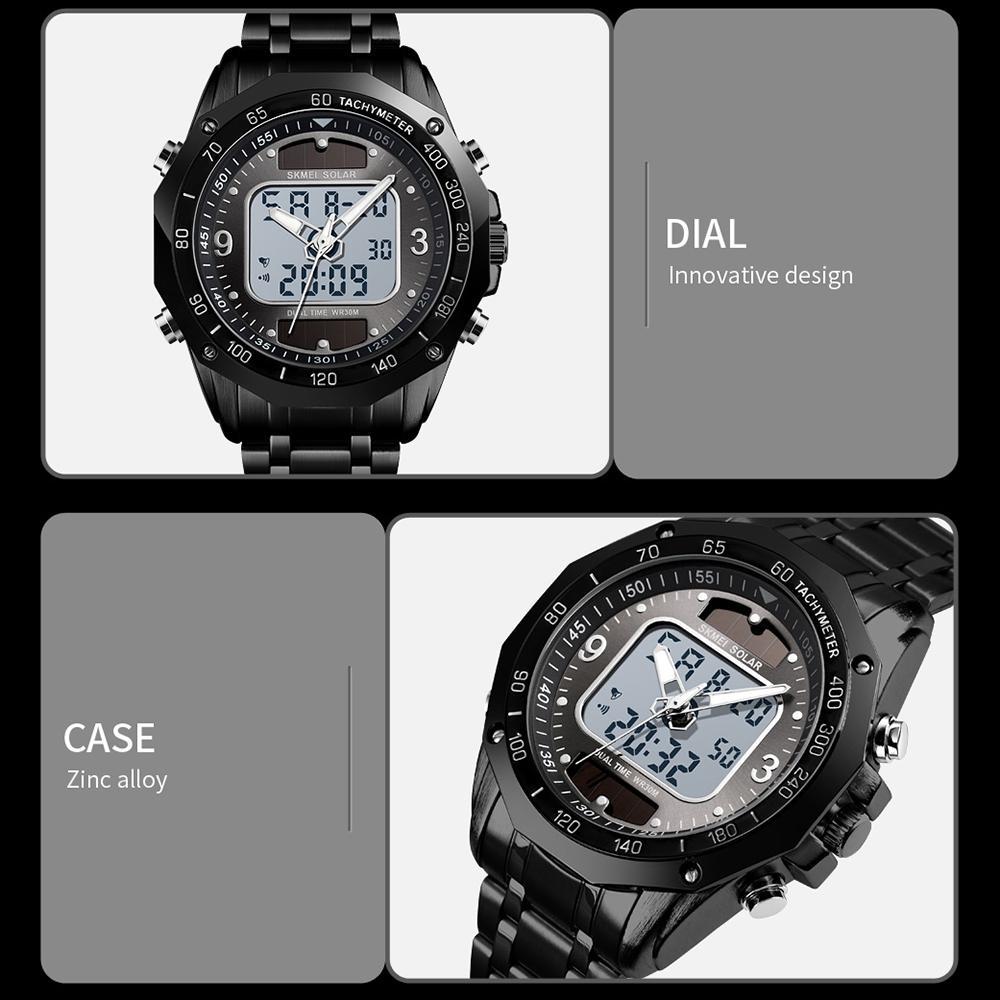 SKMEI 1493 Quartz Digital Electronic Men Watch Fashion Casual Outdoor Sports Male Wristwatch Dual