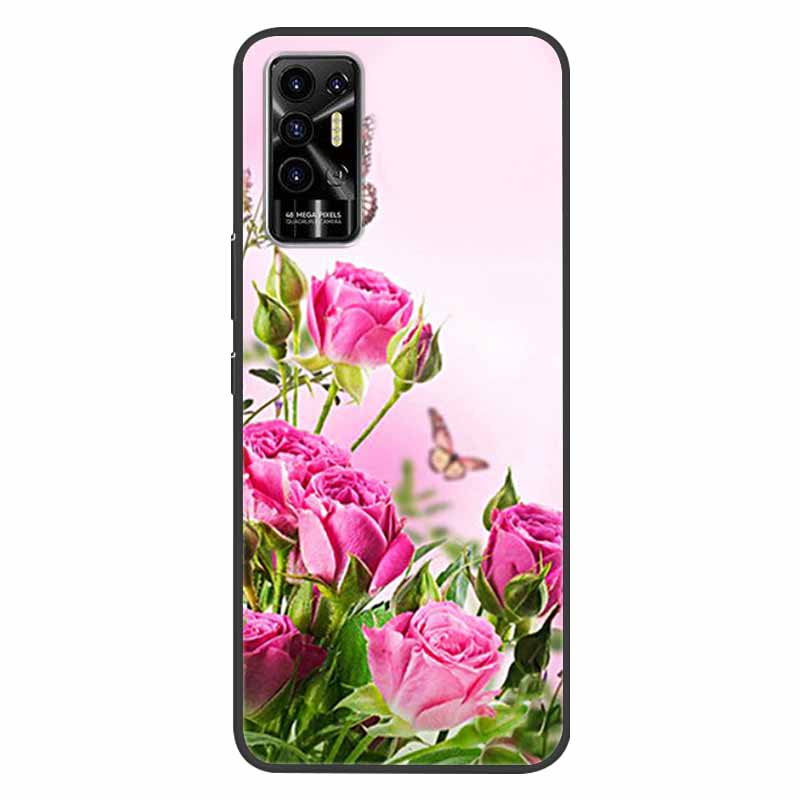 Чехол для Tecno Pova 2 Pova2 Ударопрочный Мягкий силикон ТПУ Задняя крышка Для Tecno Pova 2 Чехлы для телефона Pova2 2021 Чехол Милый мультфильм