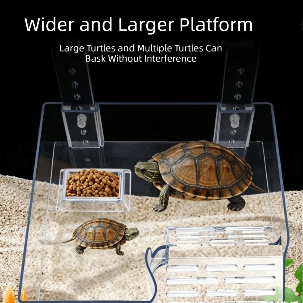 Suction Cup Turtle Basking Platform Plastic Turtle Climbing Slope Reptile Ramp Aquarium