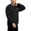 Adidas Пуловер с круглым вырезом и тиснением логотипа, толстовка на флисовой подкладке, мужская толстовка черного цвета HG1851
