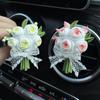 Diffusing Stone Eternal Rose Bouquet Car Air Vent Perfume Aromatherapy Decoration Fresh Flower Car Fragrance