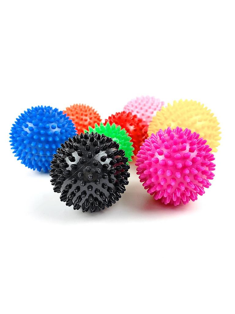 Yoga Hedgehog Massage Ball: PVC Spike Ball for Foot and Muscle Relaxation.