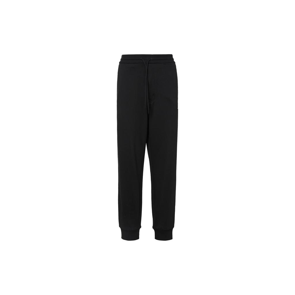 Брюки мужские уличная одежда из органического хлопка adidas Y-3 Terry с манжетами черного цвета H44799