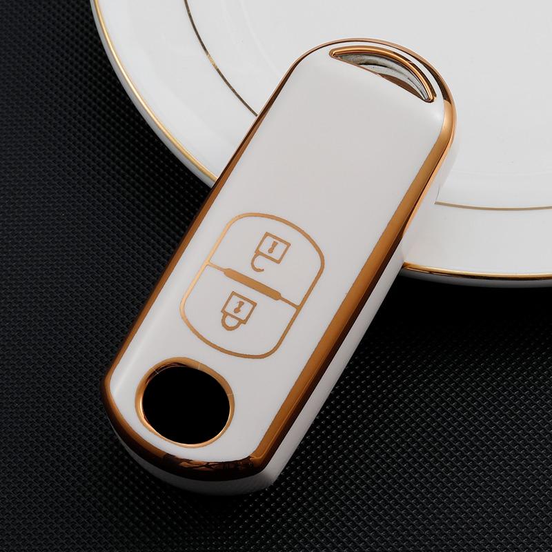 Car Key Case Cover for Mazda 2 3 6 Atenza Axela Demio CX-5 CX5 CX-3 CX3 CX-7 CX-9 TPU Remote Fob Shell Holder Accessories