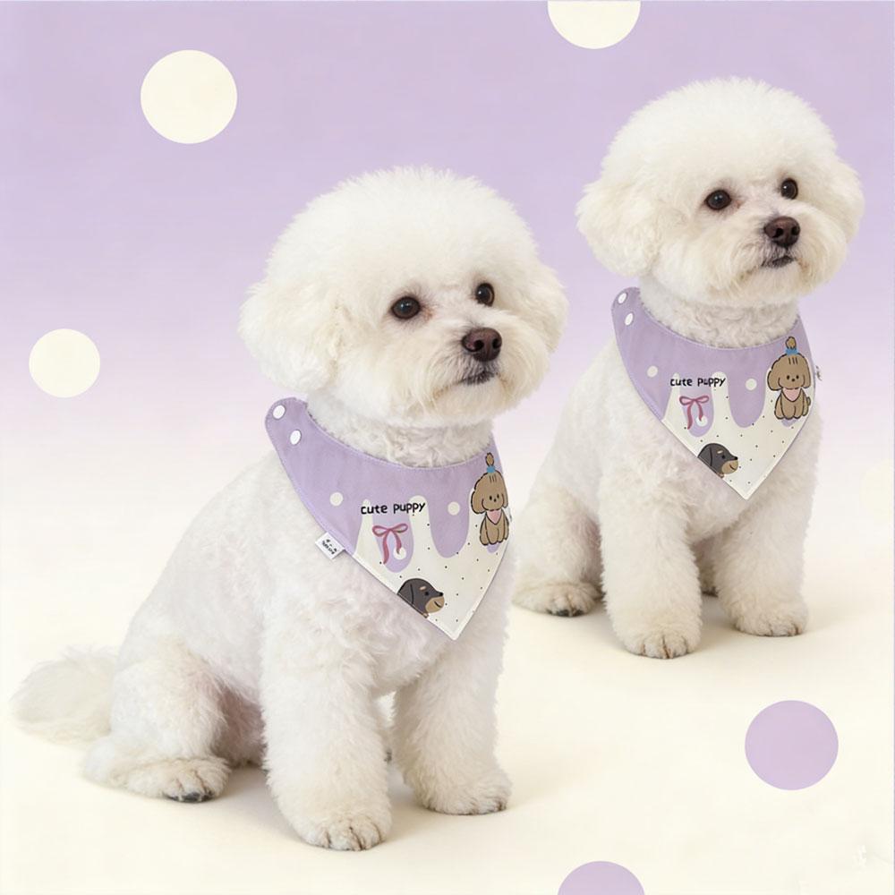 Pet Triangular scarf, Cat & Dog Soft Triangular Towel To Prevent Drooling Teddy Bichon Decorative Accessories, Cat Snap Scarf