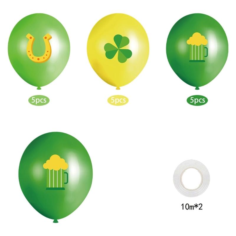 Irish Festival Party Decoration Easy To Install Banners and Cake Toppers Balloons Cupcake Toppers Ribbon Party Supplies
