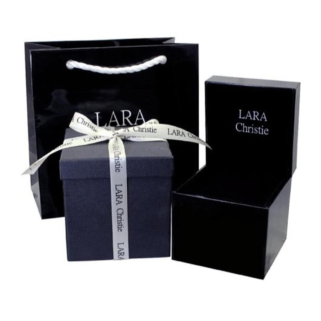 Бриллиантовое колье Золото 18 карат Танцующий овальный бриллиант [Lara Christie] 0,1 карата lpi51-0025-yg