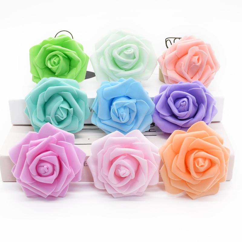 10/20PCS Artificial Roses Decorations for Home Fake Flowers Wedding Decoration Scrapbooking Bridal Accessories Clearance Garland