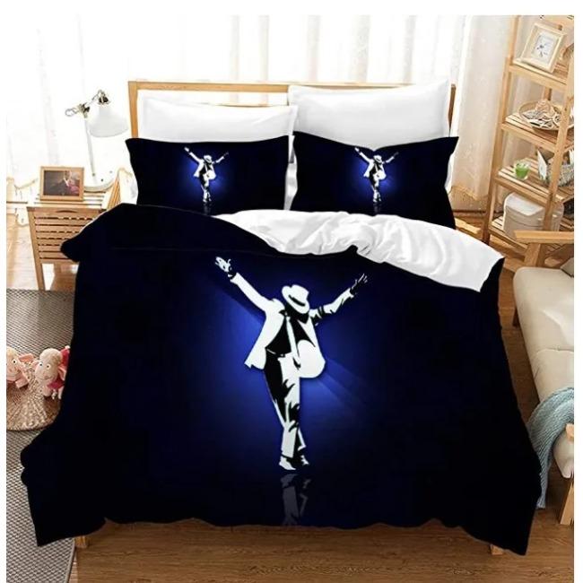 Комплект постельного белья с принтом Майкла Джексона на 3D-принте King Queen Double Full Twin Single Bed Linen Duvet Cover Set Cover Case Drop Shipping