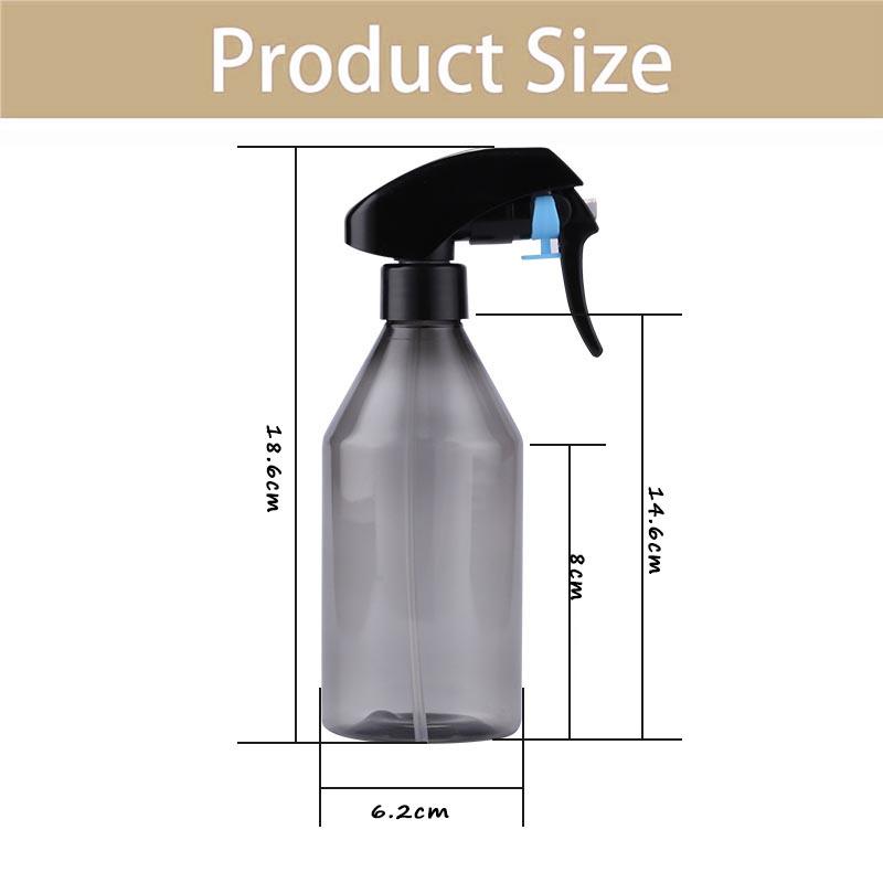 1/2Pcs 300ml Plastic Water Spray Bottle - Fine Mist Spray Bottle for Flowers Plants Gardening Cleaning Solutions