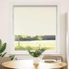VidaXL Roller Blind Blackout Off-white Fabric Width 110.7 Cm, Day and Night Blind, Kitchen Blind, Blind 4011625
