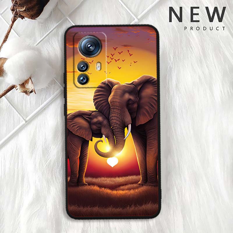 Мультяшные Аниме Животные Для Xiaomi Mi 15 14 13 13T 12 12T 12S 11 11i 11T Pro Ultra Lite 5G Черный Мягкий Чехол Для Телефона