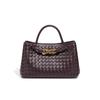 Fashionable Horizontal Hand-woven Bag, Women's Casual Large-capacity Single-shoulder Crossbody Bag, Commuting High-end Handbag
