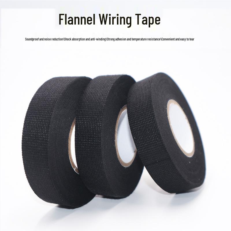 Black Velvet High-Transparency Anti-Noise Shock-Absorption Easy-Tear Wire Harness Tape