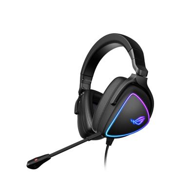 Asus Игровая гарнитура ROG DELTA S Шумоподавление AI Микрофон Высокое разрешение ESS9281 Технология рендеринга MQA Проводная Легкая конструкция USB-C