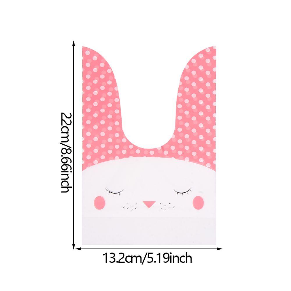 10PCS Cute Storage Pocket Party Supplies Rabbit Cookie Bags Biscuit Package Easter Rabbit Candy Bag