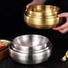 Large Capacity Korean Stainless Steel Bowl Double Layer Soup Bowls Cold Noodles Bowl  Roast
