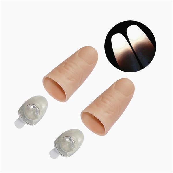 PVC MagicThumb Light Party Stage Glow Fingers Light 2Pcs