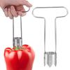 Stainless Steel Core Remover Rotating Vegetable Corer Tool Kitchen Vegetable Tools  Home Supplies