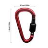 1PC Aluminum Alloy Carabiner Safety Buckle Keychain With Lock Climbing Button D-shape Carabiner Camping Hiking Hook Multi Colors