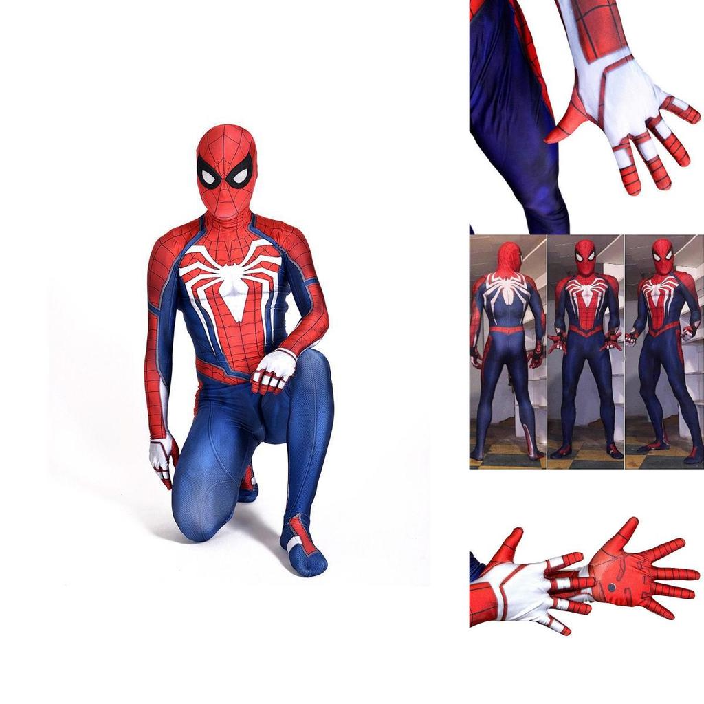 Костюм для косплея Человека-паука от Insomniac для PS4, 3D-принт, взрослый детский костюм Спайди зентай с изысканным исполнением и дышащим материалом лайкра