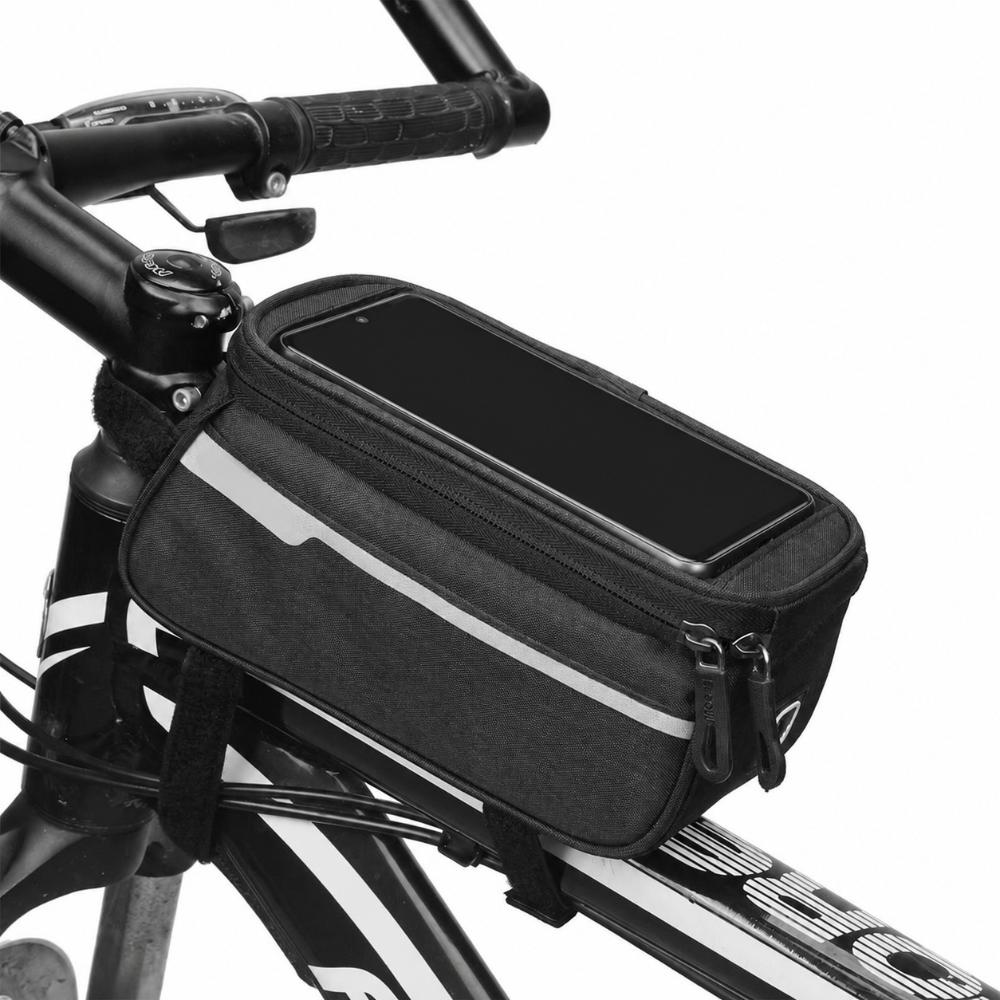 with Headphone Hole Bike Bags for Bicycles Quick Release Bike Frame Bag  Long‑distance Cycling