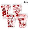 Party Halloween Theme Bloody Hands Scary Snap Models Decoration Supplies Popcorn Snacks Cartons