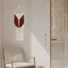 Macrame Wall Hanging Decorative Art Woven Ornament Long Tassels Boho Tapestry for Bedroom Dorm