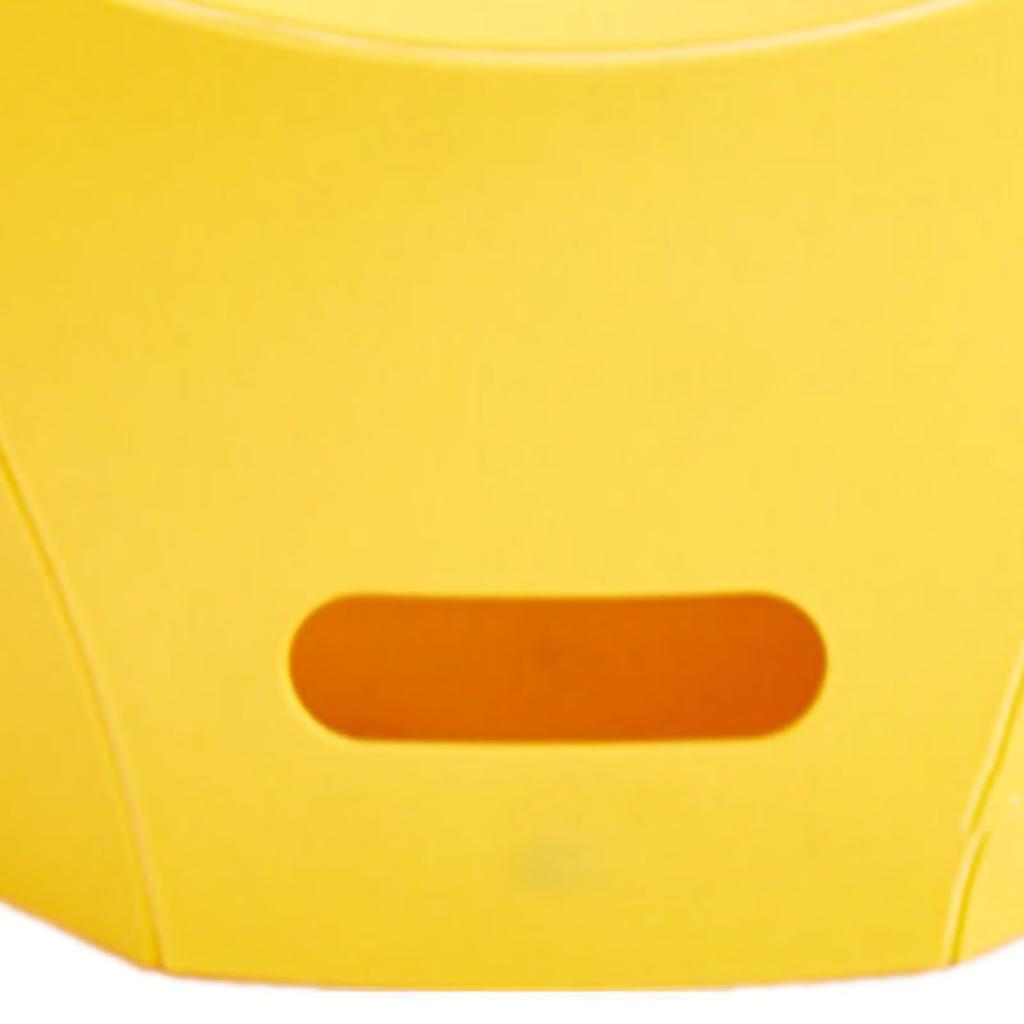 Карта Складной Стул Уличный Дорожный Портативный Корзина для переноски Складной Стул Пластиковый Низкий Стул Флуоресцентный Желтый