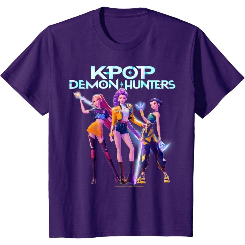 Kpop Охотники на демонов Охотник за душами Герои Поза Групповое фото Мужская футболка