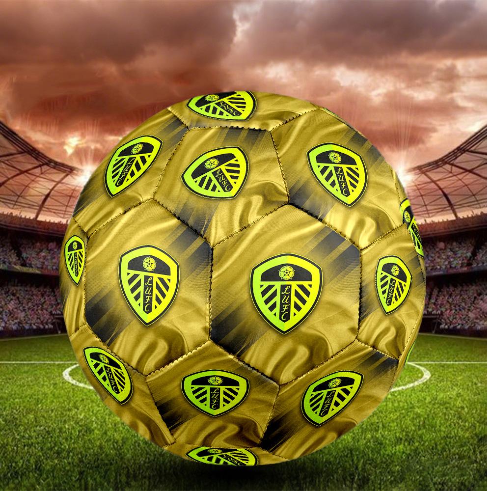 Leeds United Size 5 Football High Elastic Soccer Ball For Outdoor Competition Daily Training Play