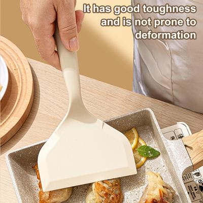 Пищевой силиконовый шпатель с широким лезвием и отверстием для подвешивания, термостойкий шпатель для блинов, бургеров, кухонный инструмент