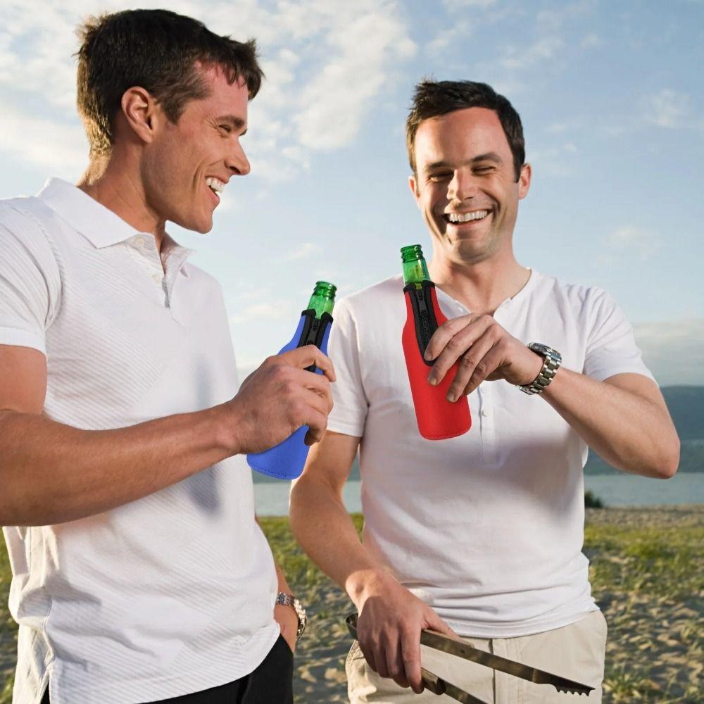 with Ring-pull Water Bottle Bag Insulation Beverage Bag High Quality Cup Sleeve  Party