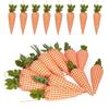 4 шт. пасхальные украшения из моркови искусственные мини-клетчатые ткани морковь пасхальное дерево подвесное