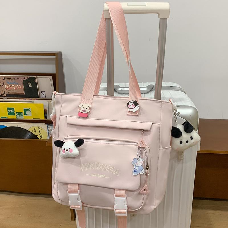 Школьные рюкзаки для студенток колледжа Простые и милые Большой вместимости для старшеклассниц и учениц средней школы Рюкзак из двух частей