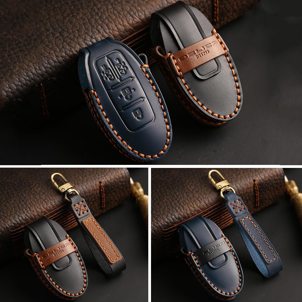 [KOKATO] Чехол для смарт-ключа из натуральной кожи Mitsubishi Delica Mini B34A B35A B37A B38A Ключ