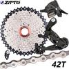 ZTTO Комплект 9 скоростей для MTB 1X9 Манетка Задний переключатель 9 скоростей Кассета 50T K7 Звездочки Запчасти Для m370 m430 m590 DEORE Однозвездная система