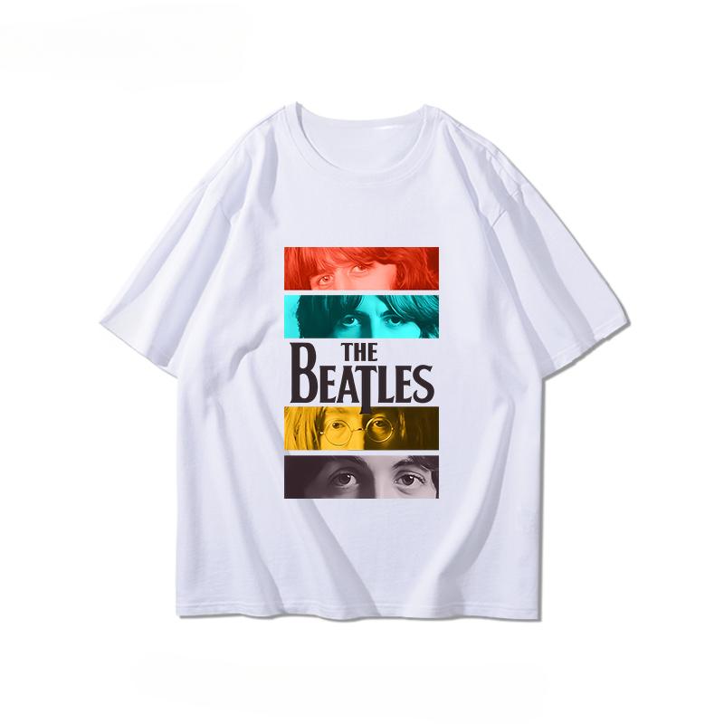 Short-sleeved T-shirt Men'swomen's Summer European American Rock Trend Brand Loose Tshirts Cotton T-shirts Tops