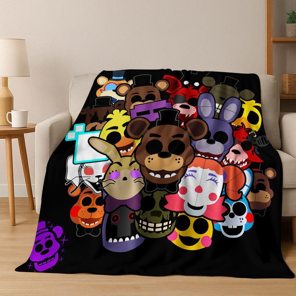 3D F-FNAF Игра Мультяшное Фланелевое Одеяло Мягкое Теплое Плед для Кровати Спальни Комнаты Гостиной Путешествий Кемпинга Пикника Подарок