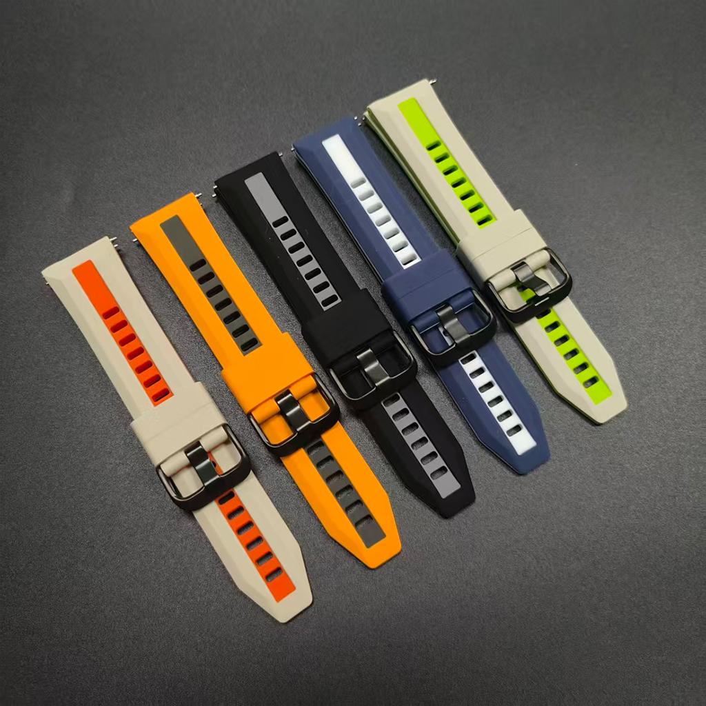 For Amazfit Bip 6 46mm Silicone Watch Strap 22mm Band For Amazfit BALANCE 2/Bip 5/GTR 4 3 3pro/Stratos 3 2 2S Bracelet Wristband