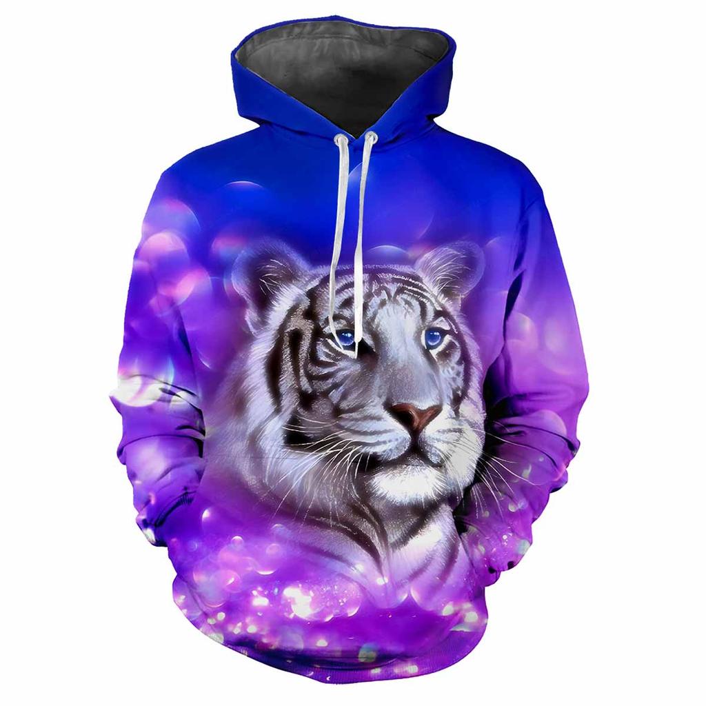 Тигр Животное Зверь 3D Печатный Весна И Осень Мужчины С Толстовкой Свободный Повседневный Модный Личность Для Создания Удобной Одежды